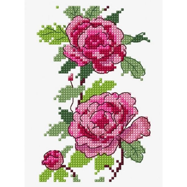 DMC Free Pattern, Peonies