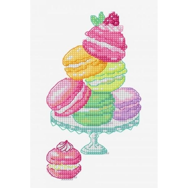 DMC Free Pattern, Macarons