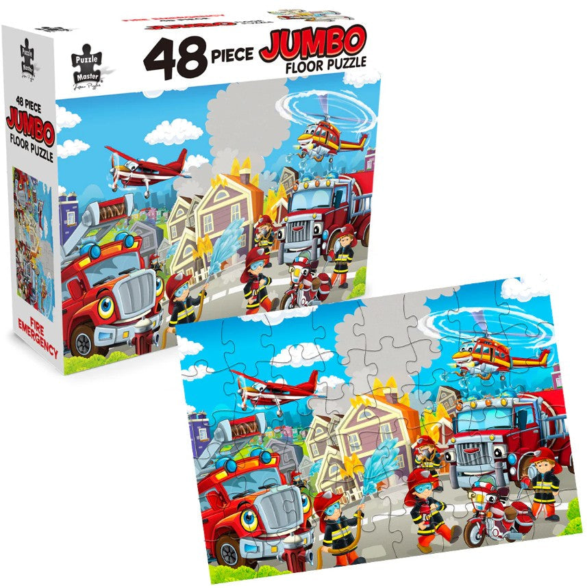 48-Piece Jumbo Floor Jigsaw Puzzle, Fire Emergency
