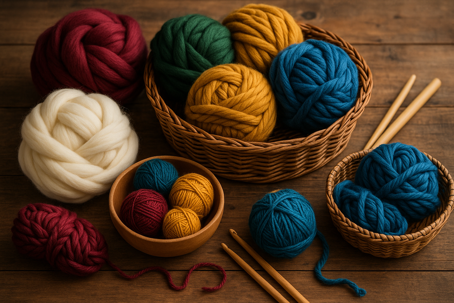 Knitting Wool and Yarn