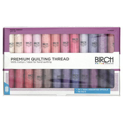 Birch Quilting Cotton Thread, Pastel Parfait- 150m