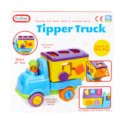 Funtime Push Along Shape Sorting Tipper Truck