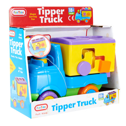 Funtime Push Along Shape Sorting Tipper Truck