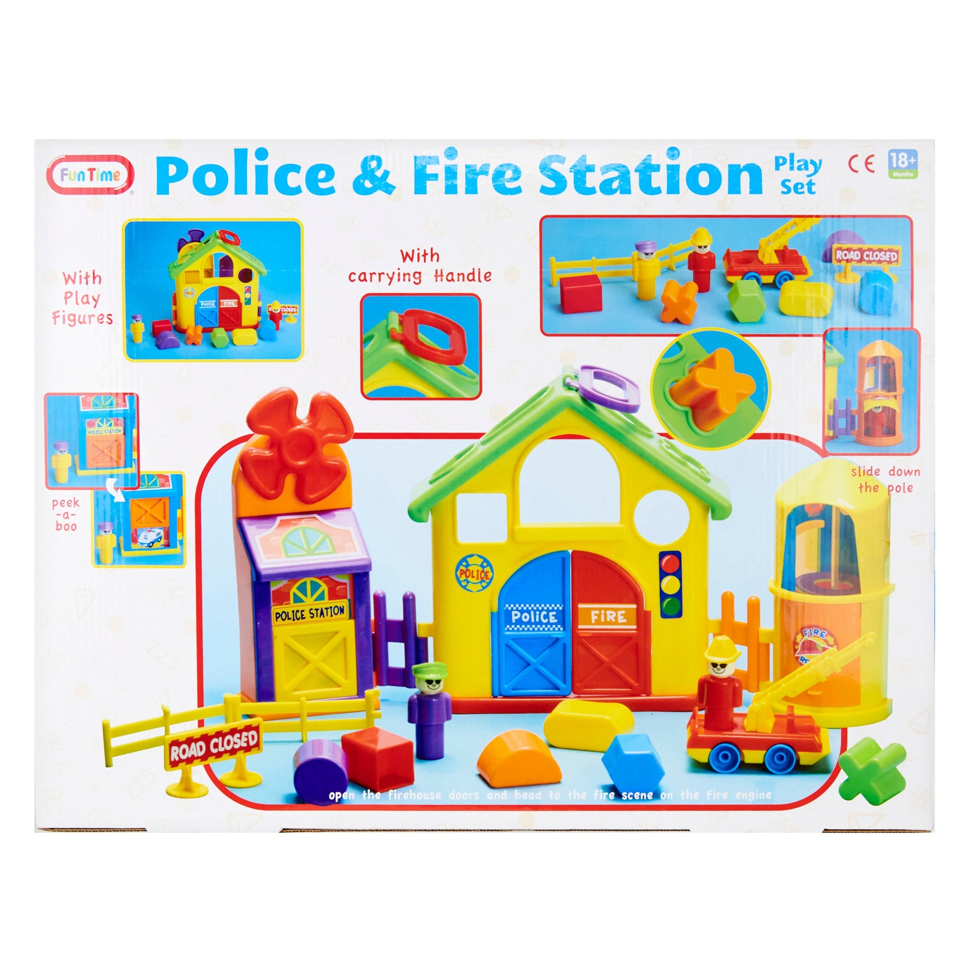 Funtime Police Fire Station Play Set – Lincraft