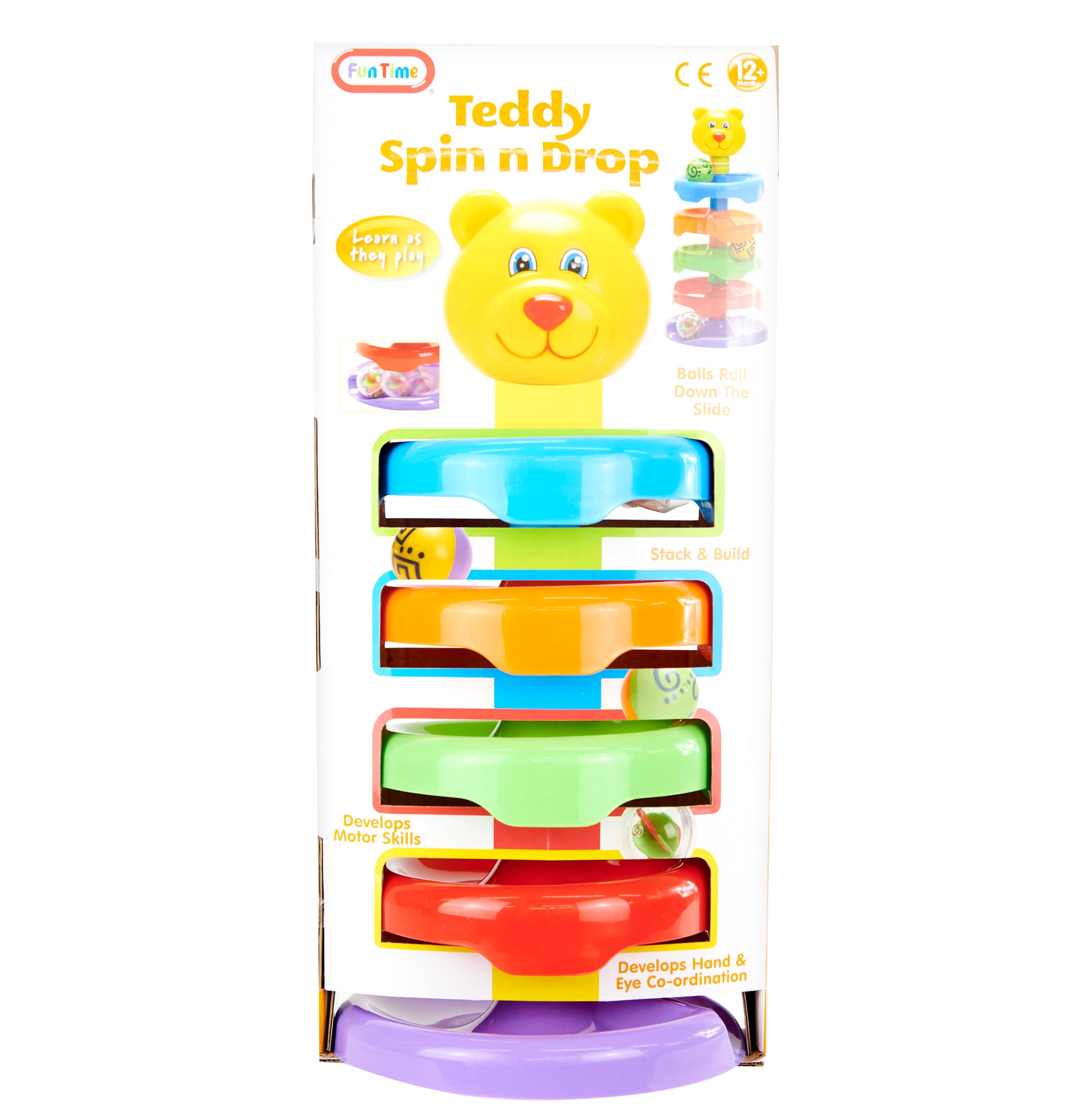 Funtime Teddy Spin N Drop Stack & Build