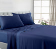 Duchess 500TC 100% Pima Cotton Sheet Set, Navy and Blue