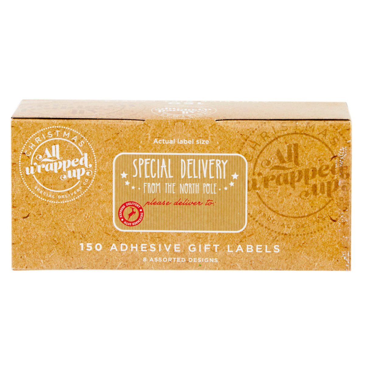 Christmas Adhesive Label- 150pk