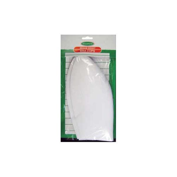 Sullivans Bra Cups Medium Weight, White- 18