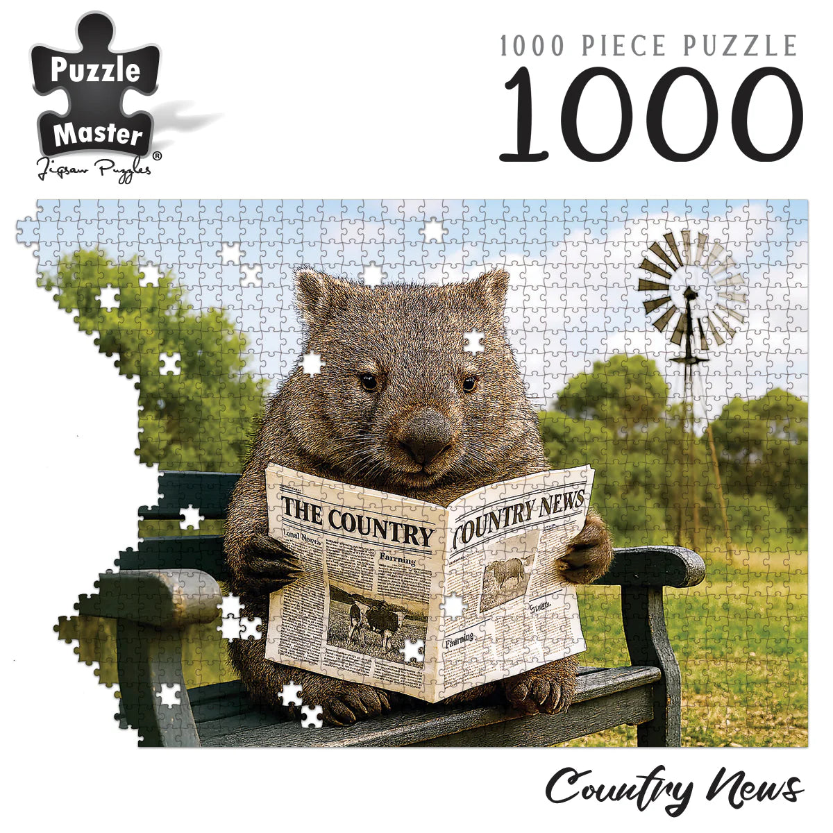 1000 Piece Jigsaw Puzzle, Puzzle Master Wombat News