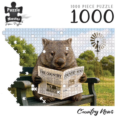 1000 Piece Jigsaw Puzzle, Puzzle Master Wombat News