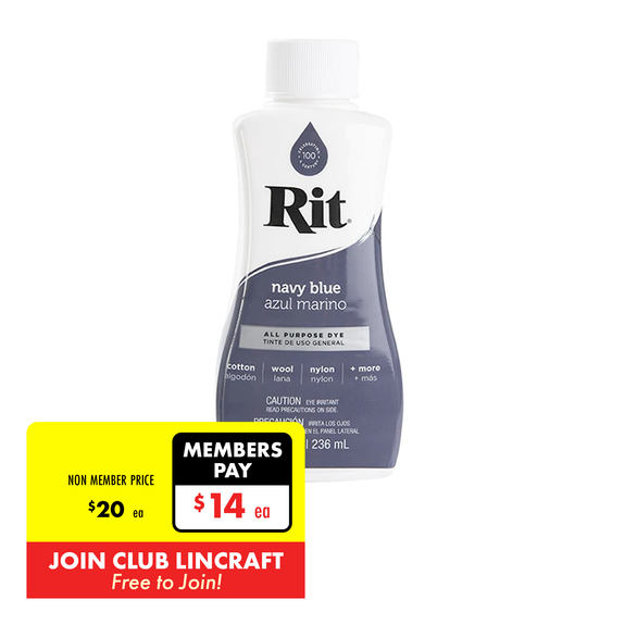 Rit Liquid Fabric Dye, Navy Blue- 236ml