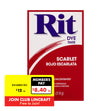 Rit Powder Fabric Dye, Scarlet- 31.9g