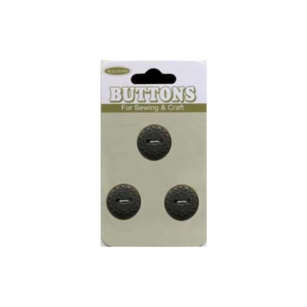 Sullivans Plastic Button, Iron- 15 mm