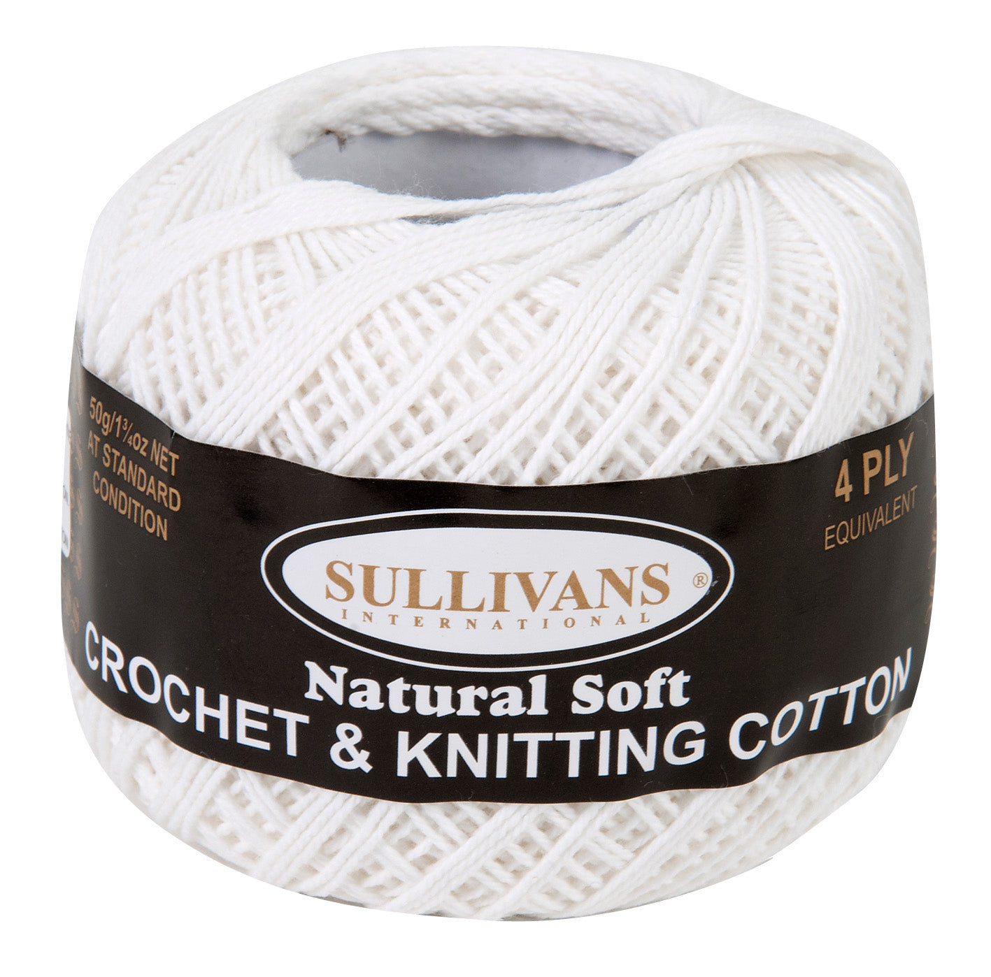 Sullivans Crochet & Knitting Yarn 4ply, 50g Cotton Yarn