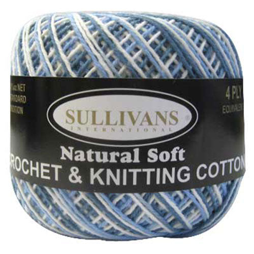 Sullivans Crochet & Knitting Yarn, 4ply- 50g Cotton Yarn