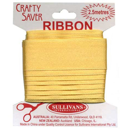 Crafty Saver Satin Ribbon, 25mm x 2.5m