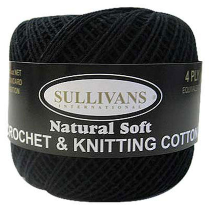 Sullivans Crochet & Knitting Yarn, 4ply- 50g Cotton Yarn