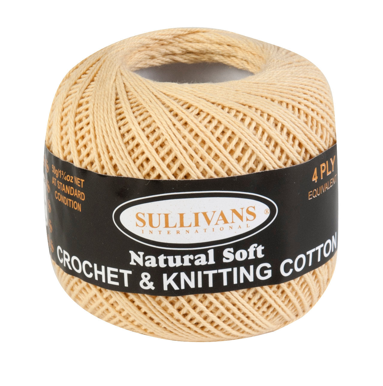 Sullivans Crochet & Knitting Yarn 4ply, 50g Cotton Yarn