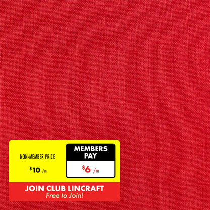 Homespun Plain Fabric, Width 112cm