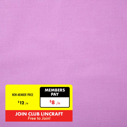 Homespun Plain Fabric, White- Width 112cm