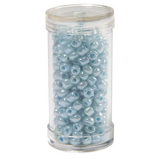 Sullivans Seed Beads, Pearl Blue- Size 6
