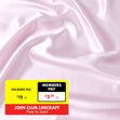 Party Satin Fabric, Light Pink- Width 150cm