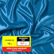 Party Satin Fabric, Turquoise- Width 150cm