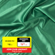 Party Satin Fabric, Emerald- Width 150cm