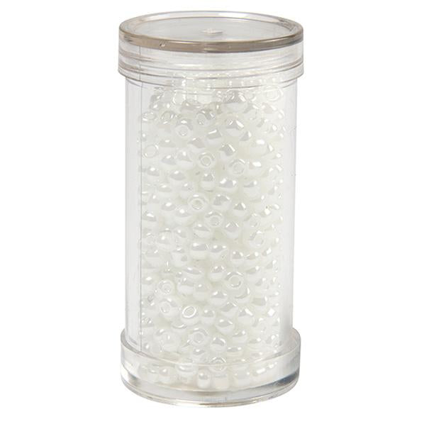 Sullivans Seed Beads, Pearl White- Size 8