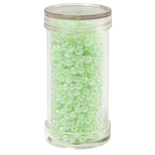 Sullivans Seed Beads, Pearl Green- Size 8