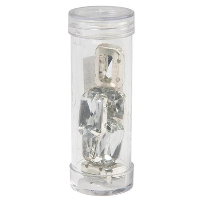 Sullivans Acrylic Rectangle Diamonte Beads