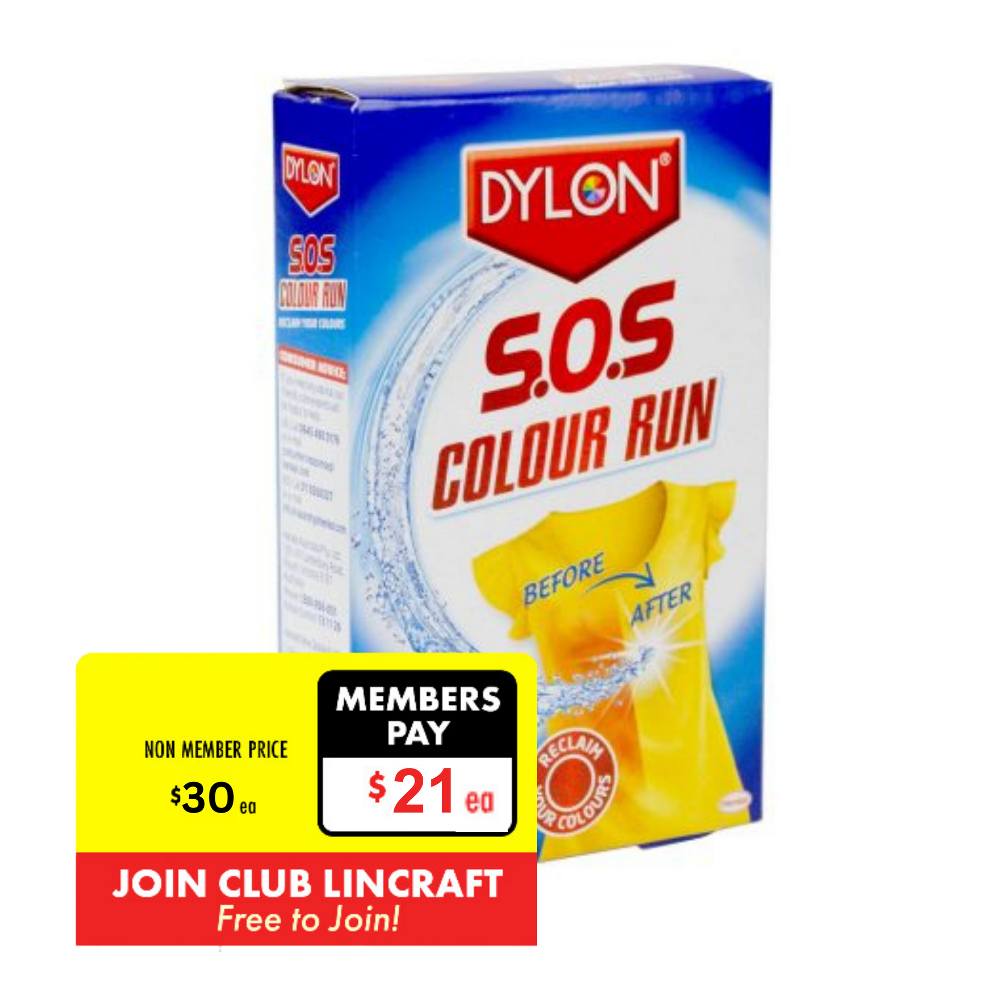 Dylon Run Remover, SOS Colour Run