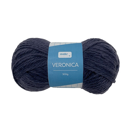 Makr Veronica Yarn, Charcoal- 100g Acrylic Yarn