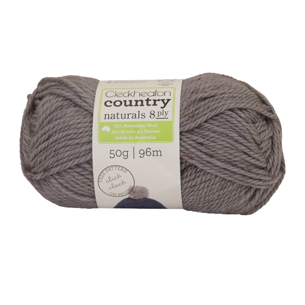 Cleckheaton Country Naturals Yarn 8ply, Taupe - 50g