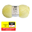 Makr DK 8ply Crochet & Knitting Yarn, Butter- 100g Acrylic Yarn