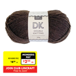 Makr DK 8ply Crochet & Knitting Yarn, Chocolate- 100g Acrylic Yarn