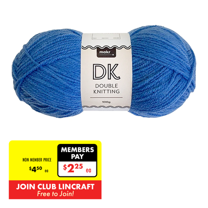 Makr DK 8ply Crochet & Knitting Yarn, 100g Acrylic Yarn