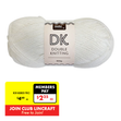 Makr DK 8ply Crochet & Knitting Yarn, Ivory- 100g Acrylic Yarn