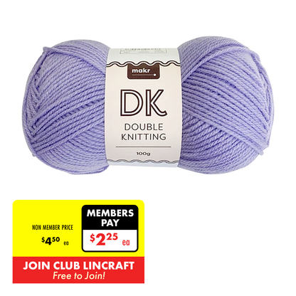 Makr DK 8ply Crochet & Knitting Yarn, 100g Acrylic Yarn