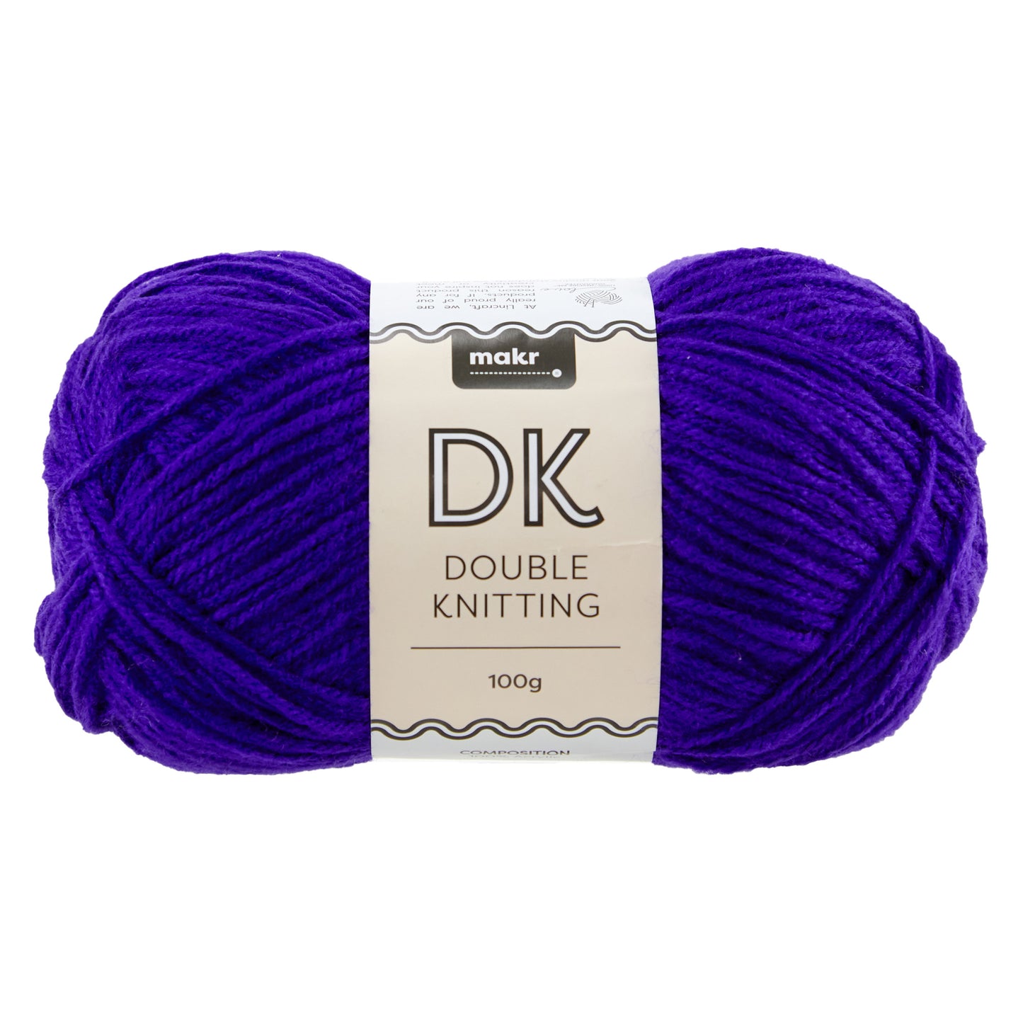 Makr DK 8ply Crochet & Knitting Yarn, 100g Acrylic Yarn