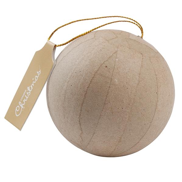 Christmas Paper Mache DIY, Bauble Ornament