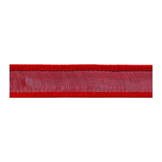 Sullivans Organza Satin Edge, Red- 12mm