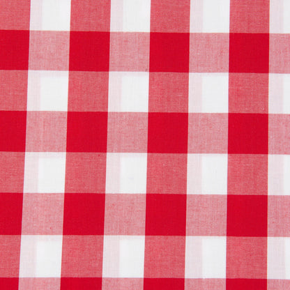 Poly Cotton Gingham Fabric, Width 112cm