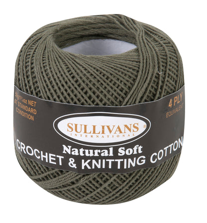 Sullivans Crochet & Knitting Yarn 4ply, 50g Cotton Yarn