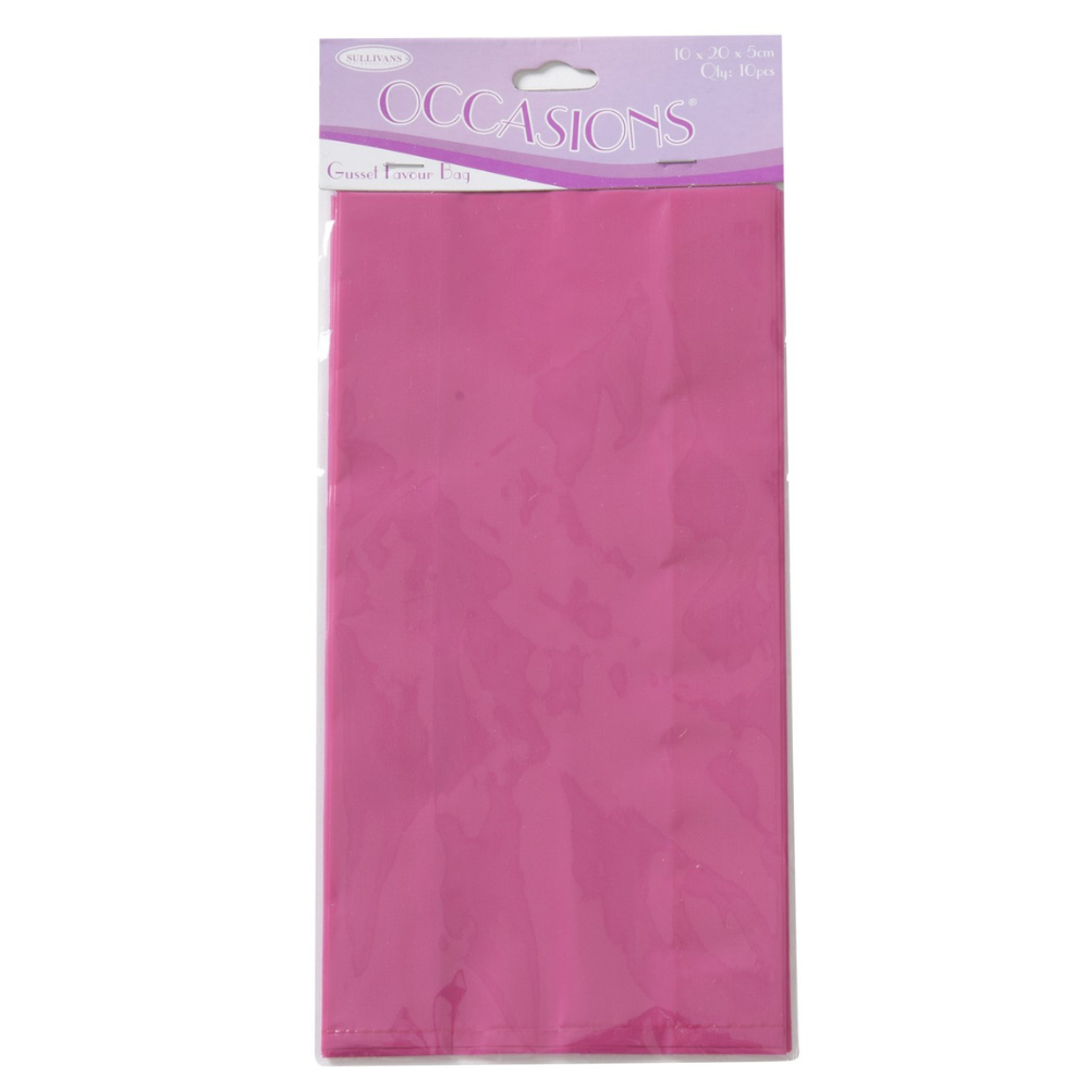Sullivans Gusset Favour Bag, 10x20x5cm- 10pc