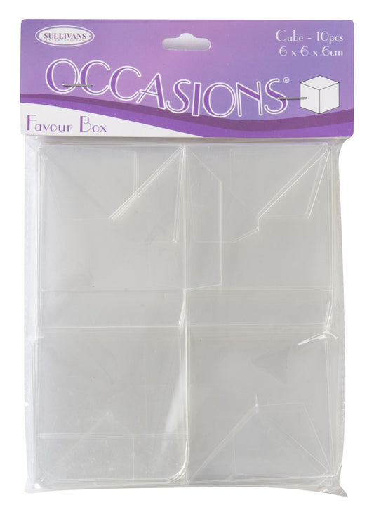 Sullivans Favour Box, Cube Small- 10pc