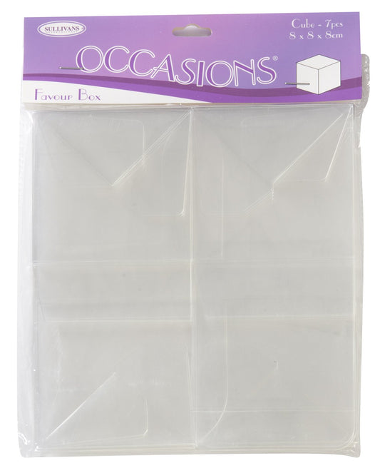 Sullivans Favour Box, Cube Large- 7pc