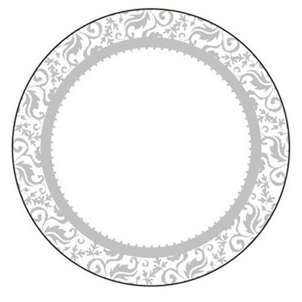 Sullivans Sticker Label, Silver Round- 8cm