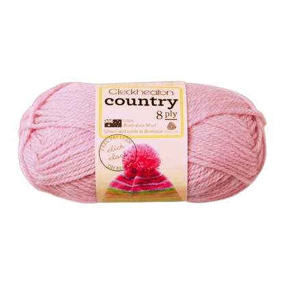 Cleckheaton Country Yarn 8 Ply, Pink - 50g