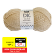 Makr DK 8ply Crochet & Knitting Yarn, Buff- 100g Acrylic Yarn